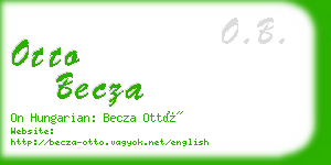 otto becza business card